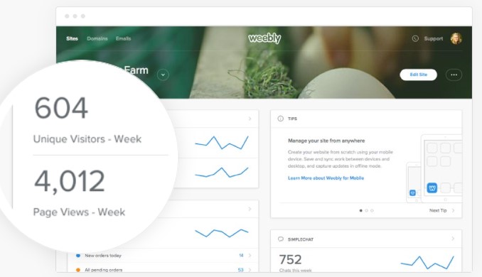 Weebly Analytics